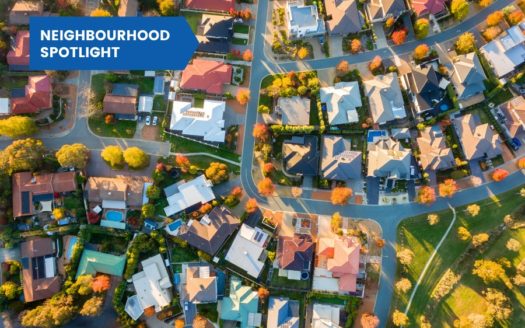 Birds eye view of Old Barrhaven West Ottawa Neighbourhood
