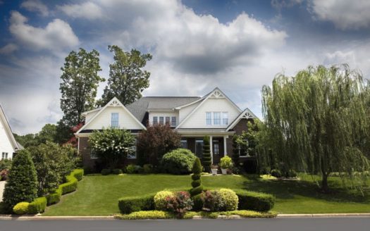 A home's curb appeal from a street.